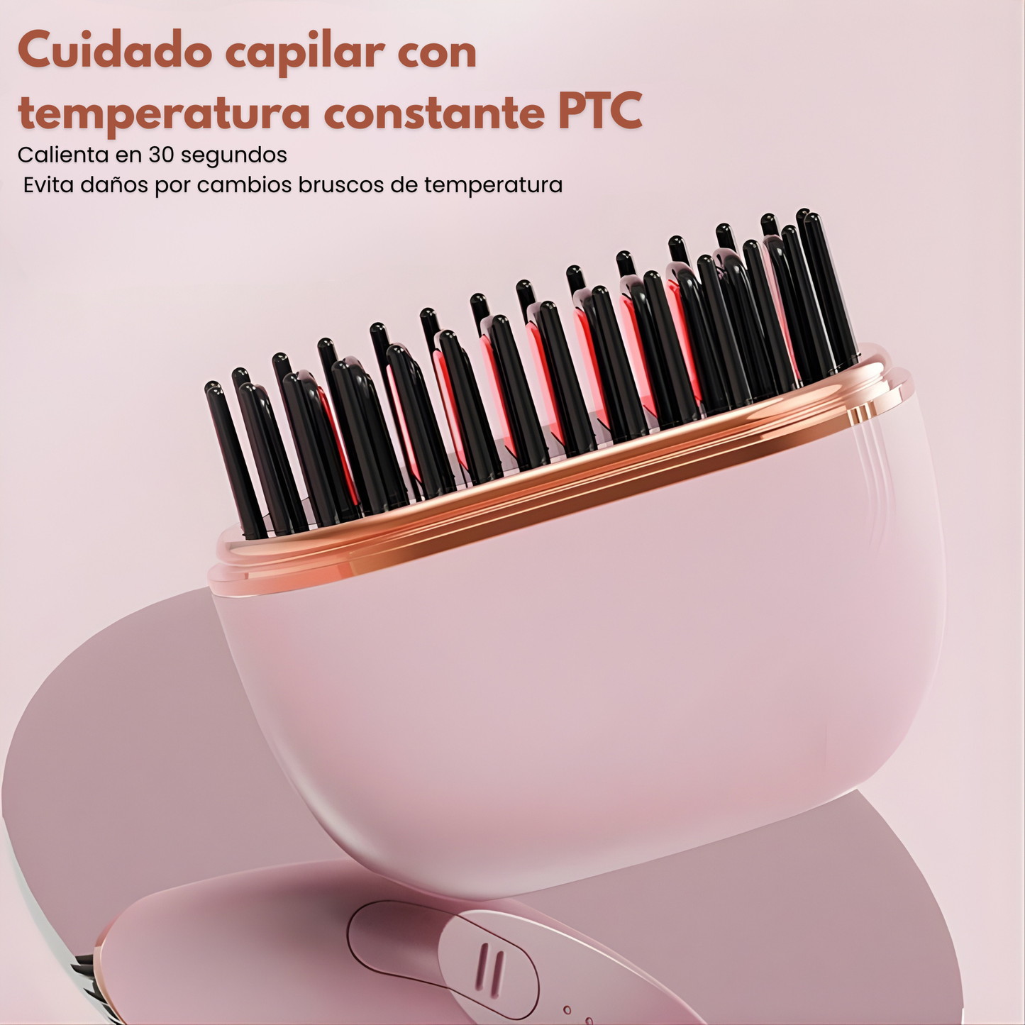 Mini Plancha de Pelo Portátil Recargable – Alisado Rápido