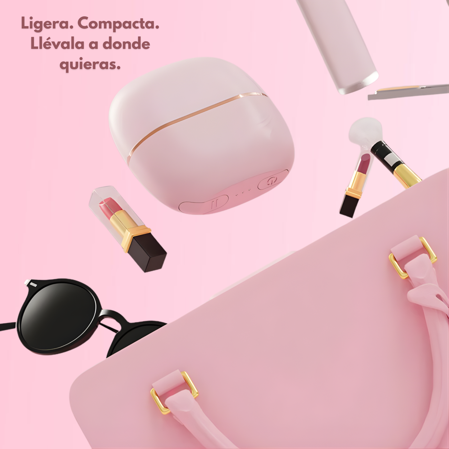 Mini Plancha de Pelo Portátil Recargable – Alisado Rápido